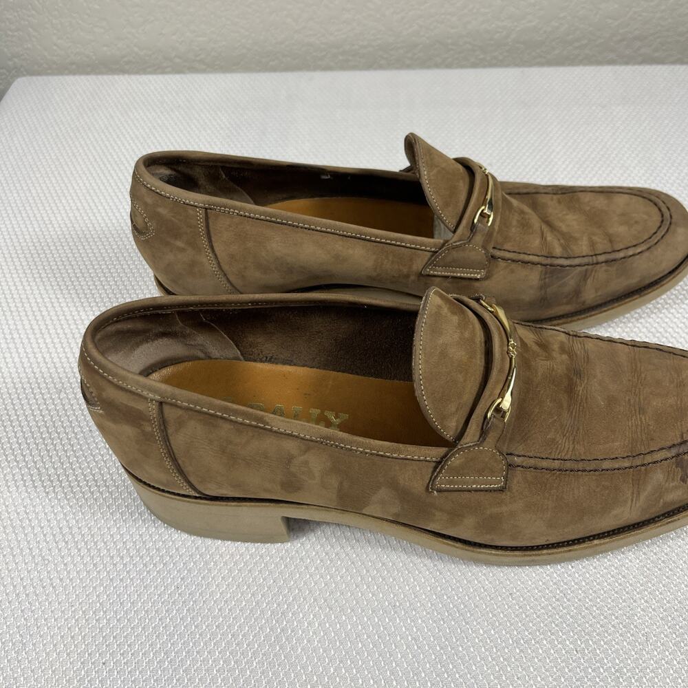 Bally of Switzerland Locarno Brown Leather Men's Slip-On Loafers Shoes Size 9.5D - Picture 4 of 12